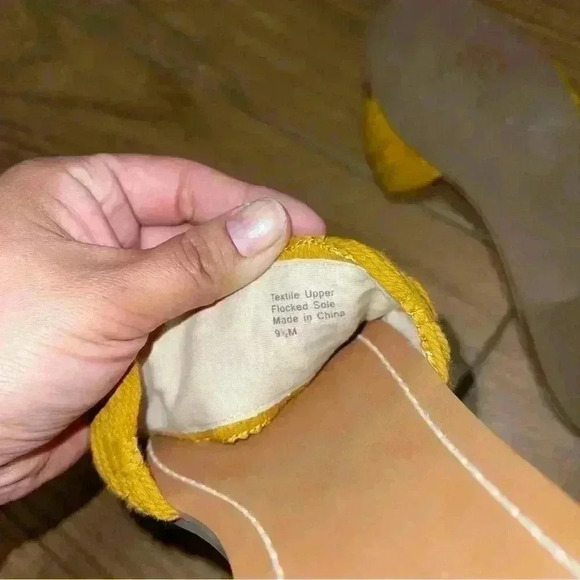 Splendid® Marilyn Yellow Womens Sandal sandal Sz 9 1/2 - Picture 5 of 6